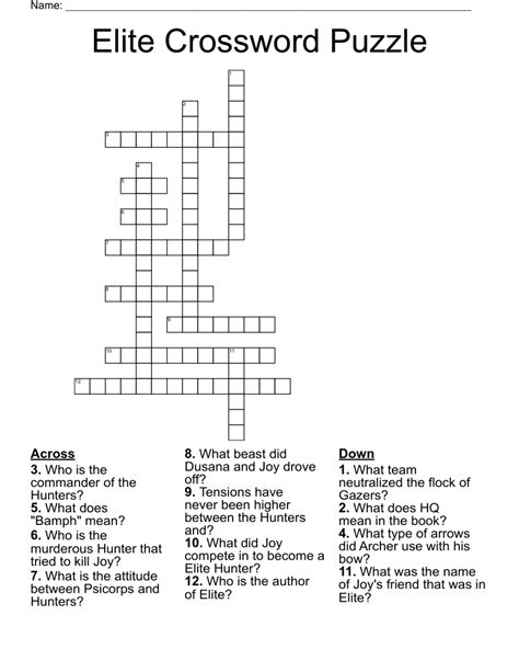 elite crossword|law firm elite crossword.